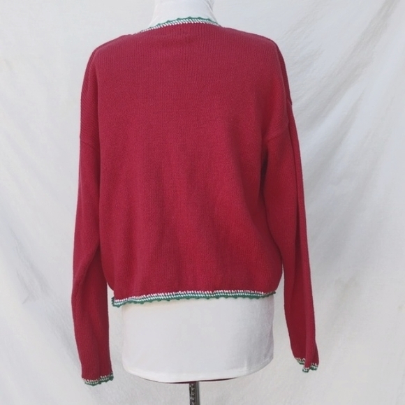 Vintage NutCracker Snowman Cardigan - L - Picture 2 of 10